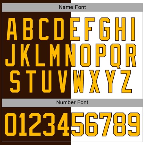 Brown White Customizable Team Logo Hockey Training Jerseys for Groups Club Famliy Business, Custom Split Ice Hockey Uniforms Gold Letters, Personalized Classic Lace Neck Long Sleeve Sports Fan Shirts
