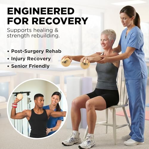 Image of THERABAND Soft Weight 1.1 Lb, Medicine Ball, Weighted Exercise, Tan