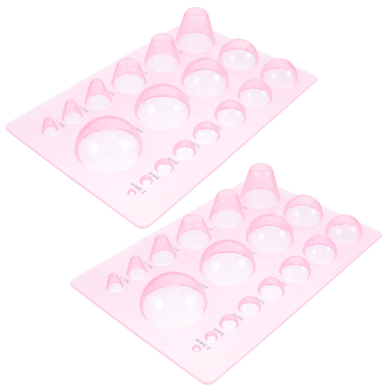 Herramienta de Quilling de plástico resistente con 2 moldes de media cúpula profesionales
