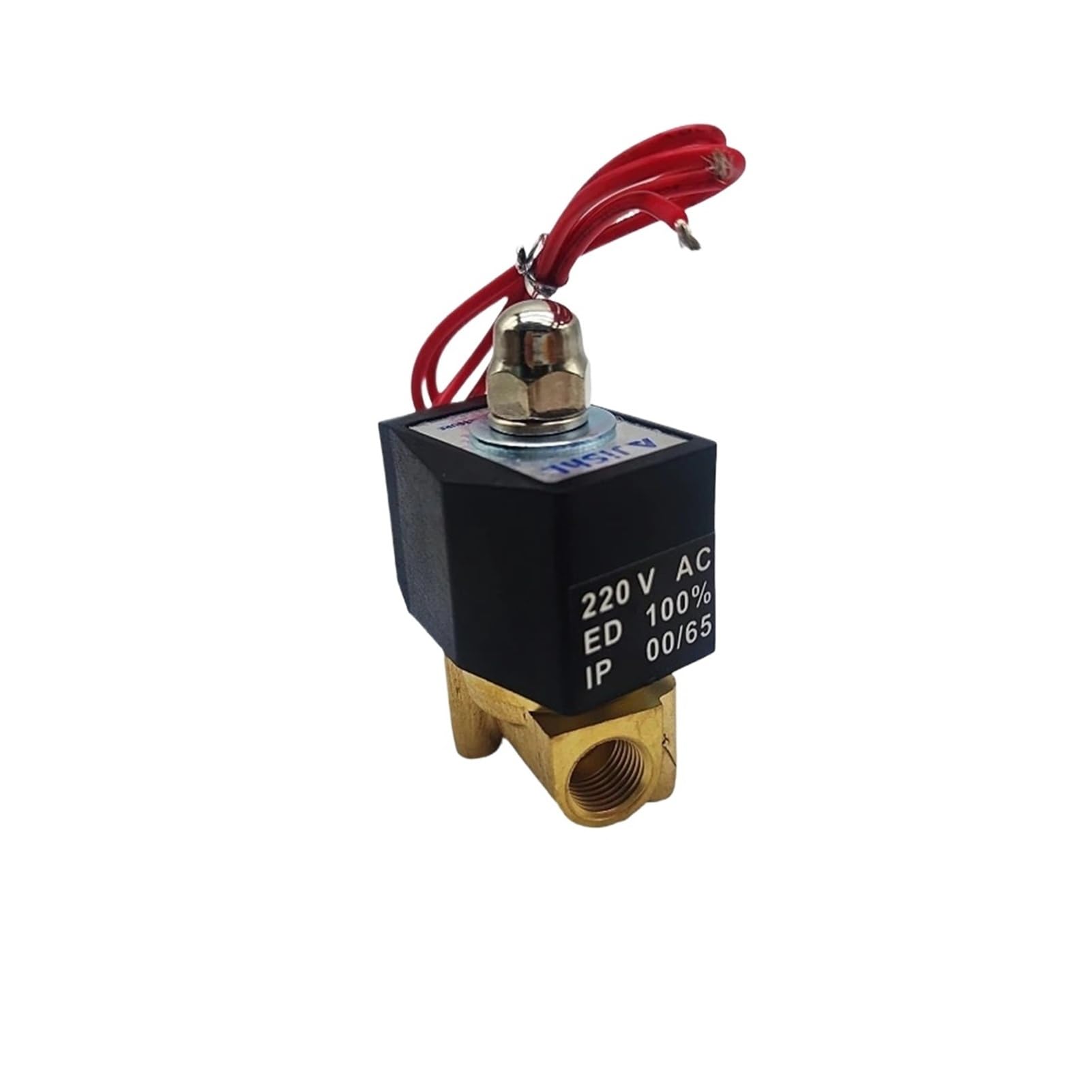 Électrovanne de fermeture DN25 en laiton 220V pour couper eau et huile
