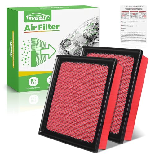 Image of 2PCS Engine Air Filter CA10755 for 2011-2026 Durango, 2014-2019 Highlander | 2011-2020 Toyota Sienna, 2011-2021 Jeep Grand Cherokee, 2010-2022 Lexus Rx350, 17801-0P050