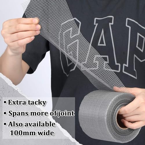 image for Innconee 150 ft x 4 Inch Cement Board Joint Tape Self Adhesive Durable