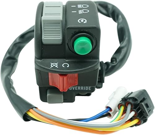 M MATI Interruptor de anulación de faros delanteros de arranque y parada izquierda para Suzuki KingQuad 500 750 LT-A500 LT-A750 2019-2020 37400-34K00