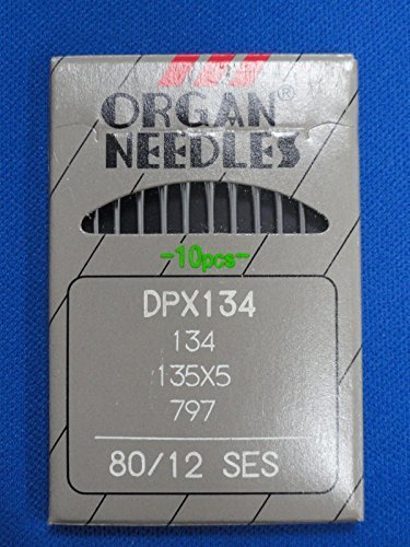 Sewing Supplies Direct Industrial Sewing Machine Needles Organ Fits Brother, Juki, Thick Shank Size 80