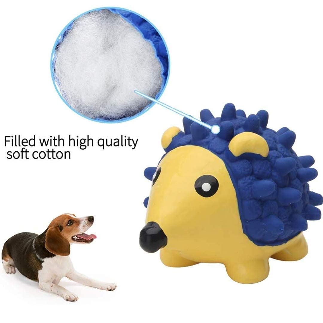 RvPaws Combo of 2 Rubber, Latex Cute Squeaky Rubber Hedgehog and Owl Shape Toy for Puppy and Cat-Small 4