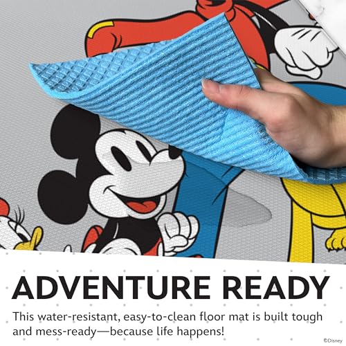 Image of Disney Mickey Anti-Fatigue Kitchen Mats for Floor, 17x47, Non-Slip