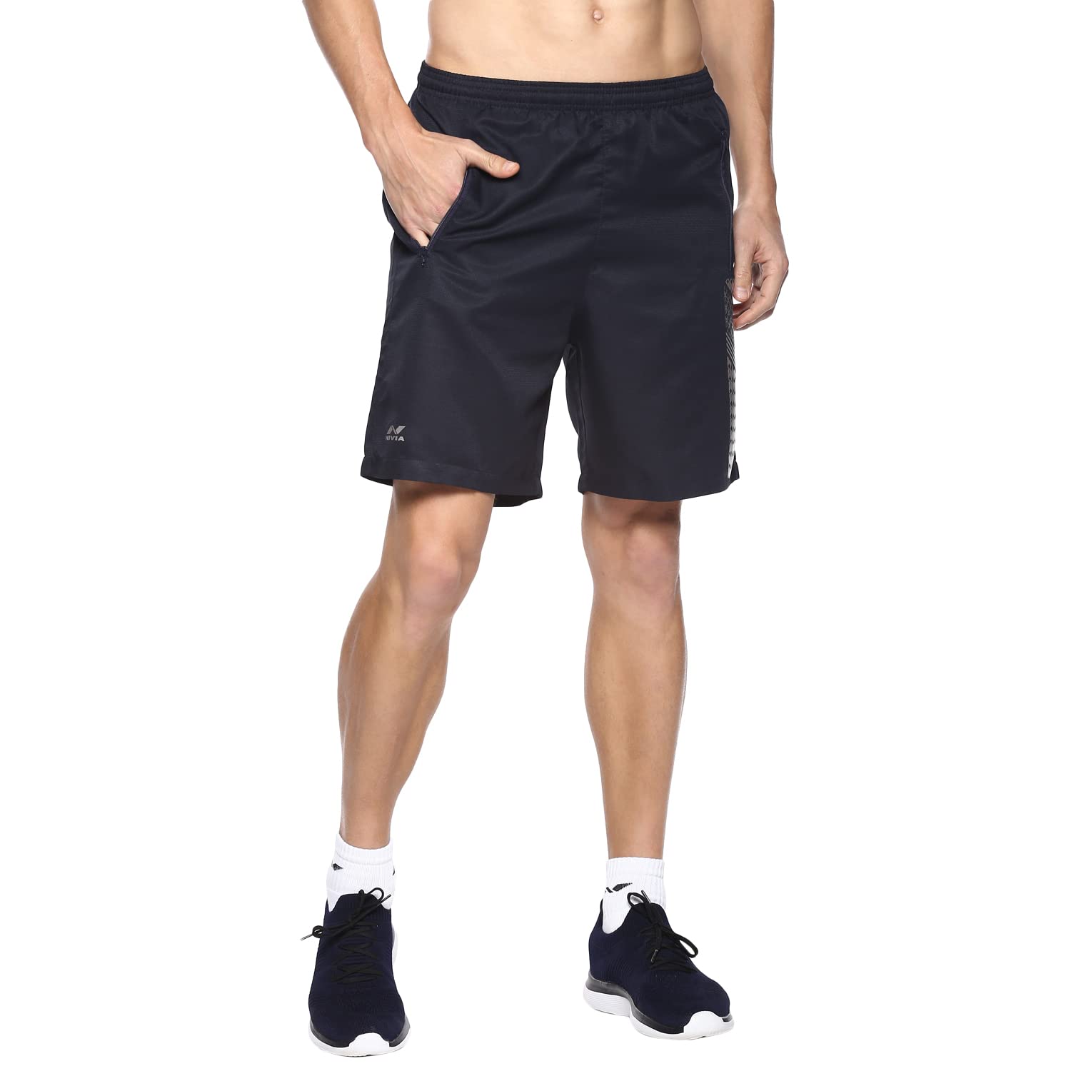 Nivia Training_3 Shorts for Men | Shorts for Gym | Sports Shorts | Running Shorts (Navy Blue,M)