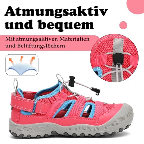 Mishansha Geschlossene Sandalen Mädchen Sommer Wassermelonenrot 24