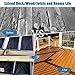 Heelos Deck Joist Tape 2''×50',4 Pack Weather-Resistant Joist Tape for Decking,Waterproof Seal Antiseptic Butyl Decking Tape,Self-Adhesive Flashing JoistsTape for Wood Decks Beams Roof