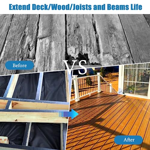 Joist Tape for Decking 2''×50' 10 Pack and 6''×50‘ 1 Pack