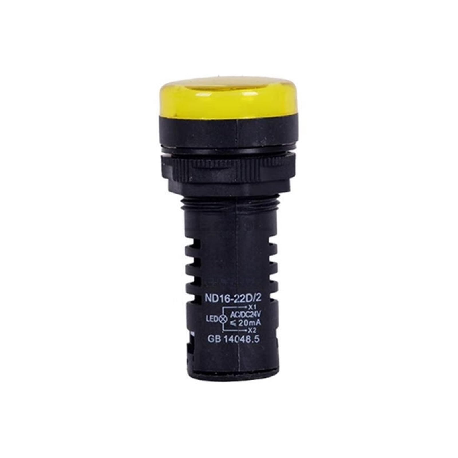 Luz indicadora de señal; ND16-22D/2 380V amarilla