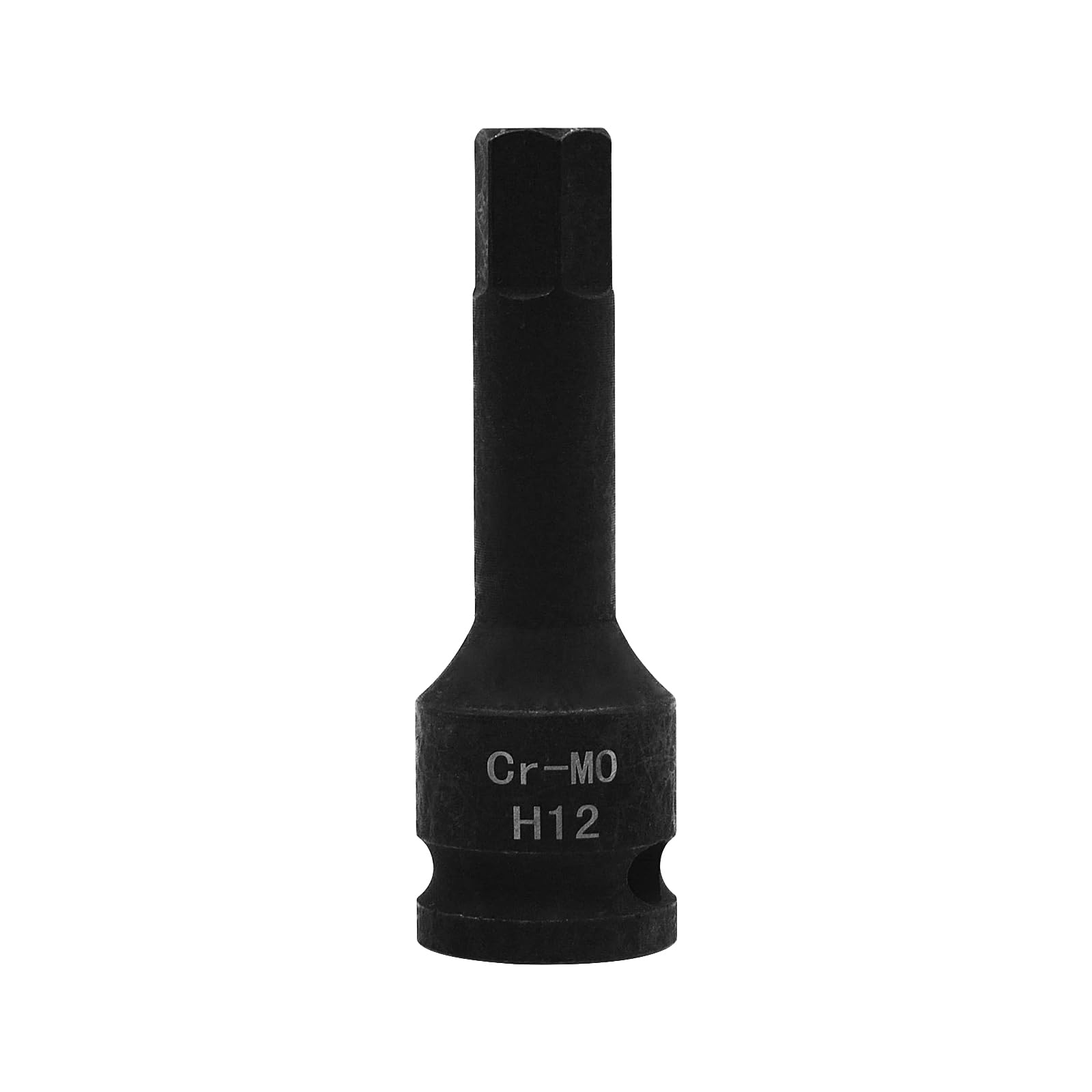 Llave de vaso hexagonal H12 (12 mm), llave Allen de 1/2 pulgada, enchufe de impacto hexagonal, acero Cr-Mo, destornillador hexagonal de impacto maestro