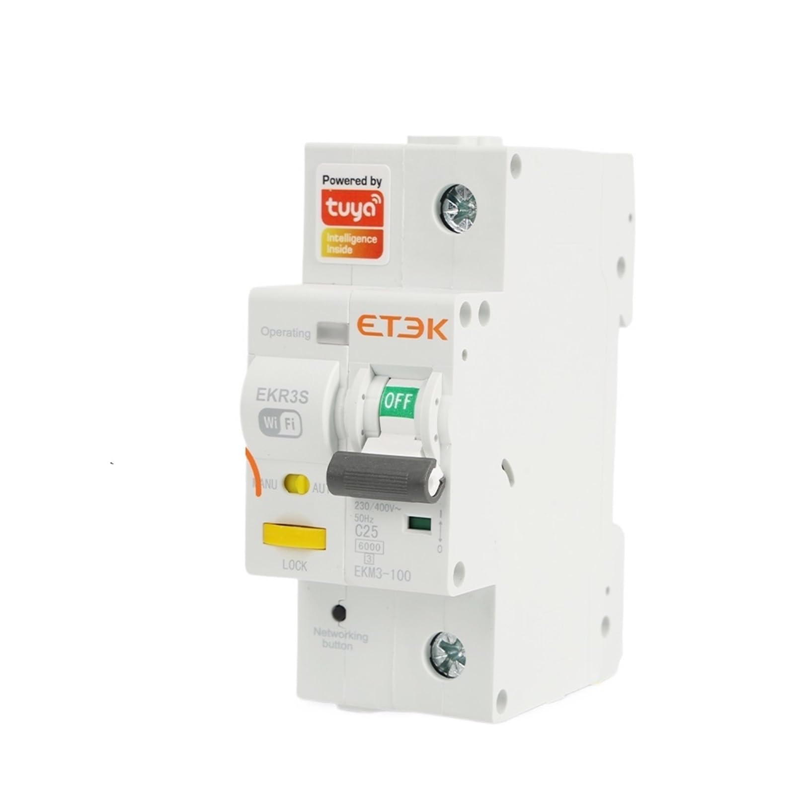 Disjoncteur miniature intelligent 40A commande a distance Smart Life type AC temporise 2P 3P