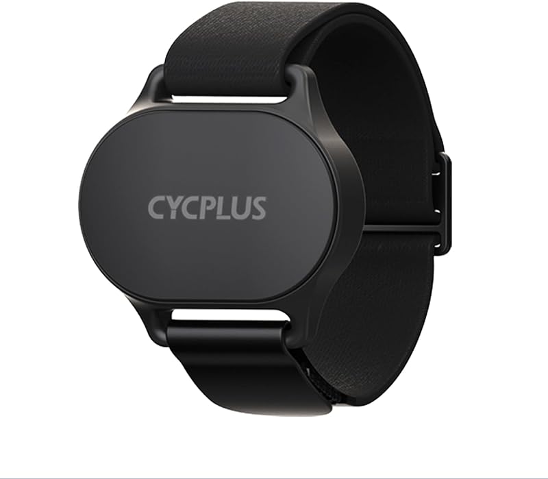 CYCPLUS Heart Rate Monitor Armband H1, IP67, 110 Hour Battery | ECG Precision Sensor, Adjustable Strap, Compatible with Cycling Computers, Watches and Fitness Apps