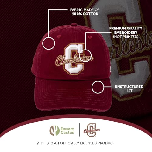 Desert Cactus Gorra Bordada Ajustable Roja miniatura 4