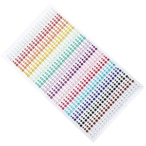 Saizone Selbstklebende Strasssteine 900 Stück