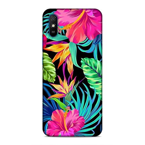 Image of Printed Mobile Back Hard Case Cover for Xiaomi Redmi 9A / Xiaomi Redmi 9i | Floral, Flowers, Leaves -2185
