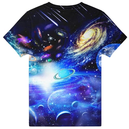 Image of Hgvoetty Boys Girls Graphic T-Shirts Kid 3D Casual Tops Tees for 6-16 Years | Youth Novelty Shirts, Bright Eye-Catching Design, Lightweight and Soft Material, Suit for Daily Sport, Party and School Wear