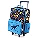 Kinderkoffer, VASCHY Schön Reisekoffer Jungen Handgepäck Koffer Kleinkind Kindergarten Kinder Trolley mit Rädern 18 Zoll Schwarz Dinosaurier