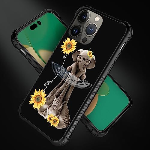 CARLOCA Compatible with iPhone 12 Mini Case,Sunflower Elephant iPhone 12 Mini Cases for,Fashion Graphic Design Shockproof Anti-Scratch Drop Protection Case for iPhone 12 Mini - image 3