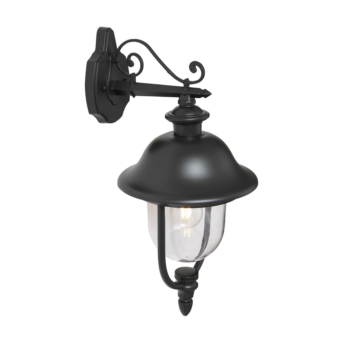 Qazqa Classique applique murale extérieure noir 28cm Genoa