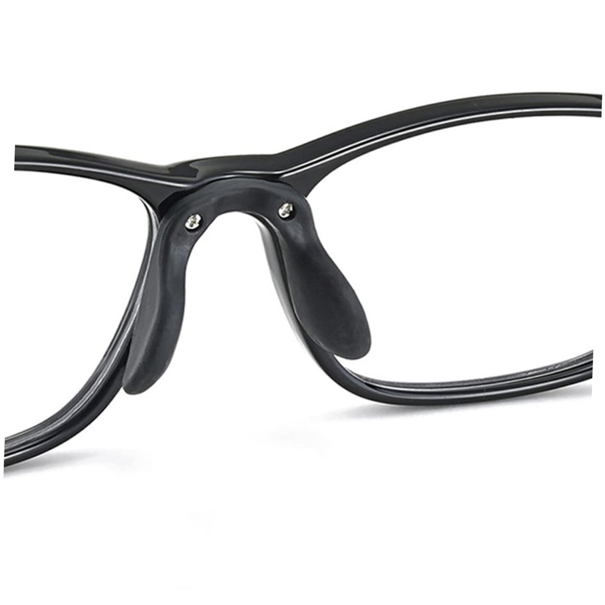 Didiseaon 24 Pièces Plaquettes De Lunettes Plaquettes Nasales tes De Nez De Lunettes Coussinet Antidérapant Pour Le Nez Enfant Protège- Tapis De Caoutchouc Black
