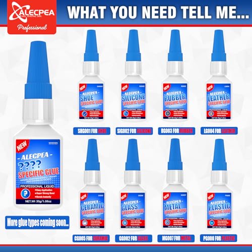 alecpea 30g shoe glue - ultimate strength adhesive for for soles boots sneakers heels hiking shoes leather handbags - quick set in 15 seconds