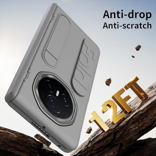 Coque Honor Magic V3 de qualité supérieure noire avec stand
