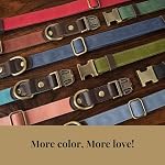 Soft PU Leather Dog Collars for Small Dogs,Classic Adjustable Dog Collars with Quick Release Metal Buckle,Easy Clean and Comfortable with Nylon Lining,Green,S Neck 11-15" - Image 5