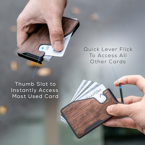 FANTOM X Card Fanning Wallet, RFID Aluminum Card Holder, Carbon, Extra Slim Size Holds 4-7 Cards (Carbon Fiber, Extra Slim 4-7)2