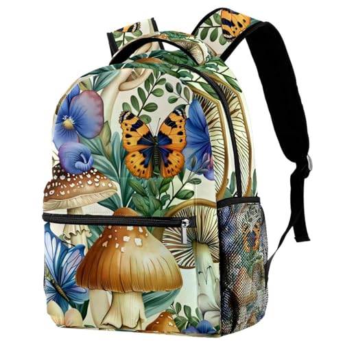 Sac à dos d'école motif champignon pour les sorties et la rentrée des classes
