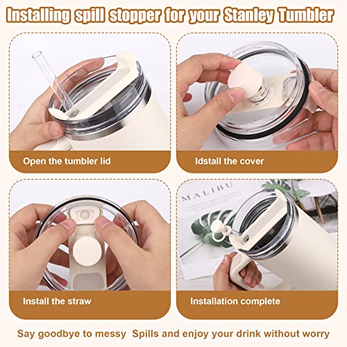 6pcs Silicone Spill Proof Stopper Set - Image 3