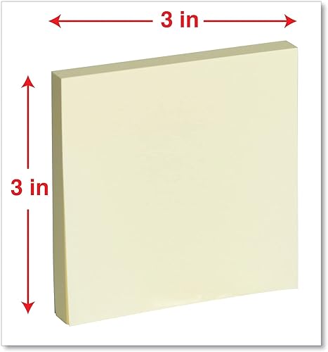 Miniatura 3 de Universal 35619 Notas desplegables plegables con abanico, 3 x 3, 4 colores pastel surtidos, 100 hojas, 12 unidades