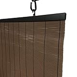 水勘製簾所 カラー すだれ ブラウン 約88cm×135cm 日本製 和洋室にあうマルチデザイン 室内 室外