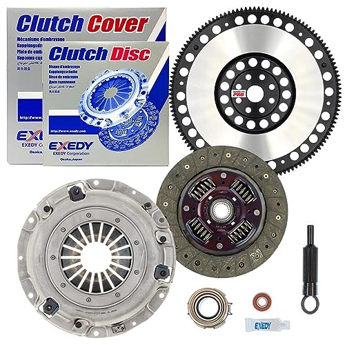 Exedy Clutch Kit KSB04 with ClutchMaxPRO Chromoly Flywheel Replacement for Forester Impreza Legacy Outback Crosstrek Baja XV Crosstrek Saab 9-2X 2.0L 2.5L EJ251 EJ252 EJ253 FB20 FB25