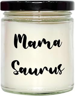 Brilliant Mum Gifts, Mama Saurus, Mum Scent Candle from Son, for Mom, Scented Candles, Candle scents, Aromatherapy Candles, Scented Candle Gift Set, Candle Gift Set, Holder