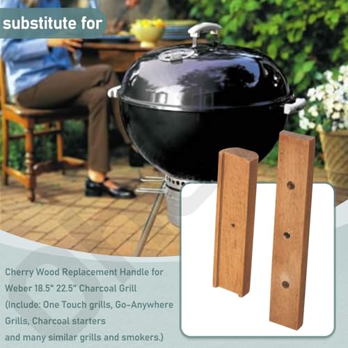 Mango de Madera de Cerezo para Parrilla Weber 22.5" y 18.5" miniatura 4