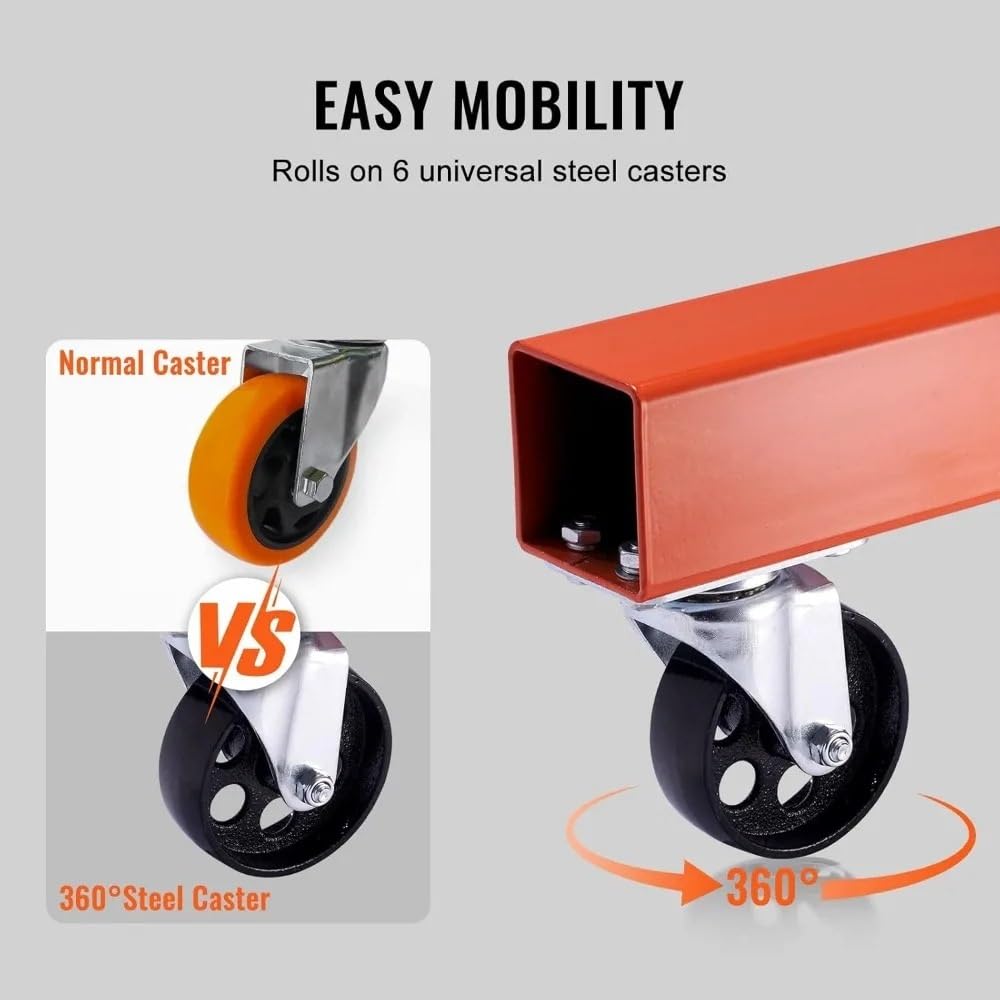 SDdPulse Herramienta de elevación de motor con palanca plegable de 2 toneladas, elevador de grúa para tienda, grúa hidráulica resistente