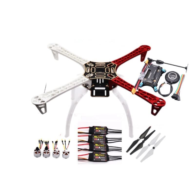 Akcesoria do dronów Dla kontrolera lotu APM2.8 Ardupilot + dla wbudowanego kompasu M8N GPS + stojak gps + amortyzator dla zdalnie sterowany quadcopter multicoptera wymienny (Color : Drone F450 Packag