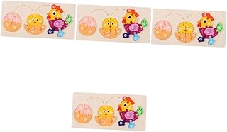 TOYANDONA 4 Conjuntos De Quebra-Cabeça Número Quebra-Cabeça Número Brinquedos Quebra-Cabeças Criança Aprendizagem Brinquedo Animais Quebra-Cabeça Brinquedo Forma Animal Quebra-Cabeça