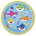 Saguaro Acres Baby Shark 7 Inch Dessert Paper Plates - Serves 24