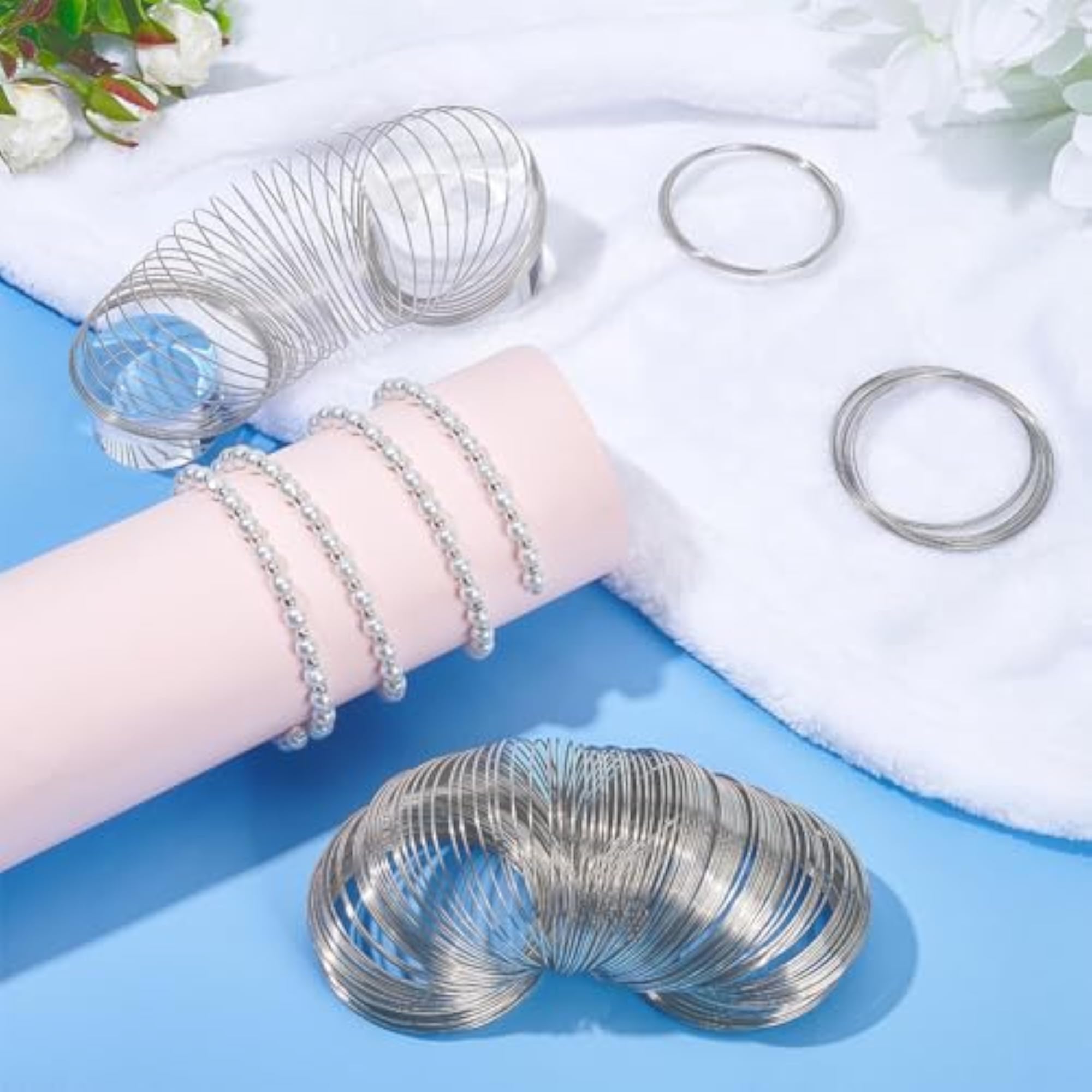 300 Loop Jewelry Making Wire Bangle Bracelet Wire, 20 Gauge