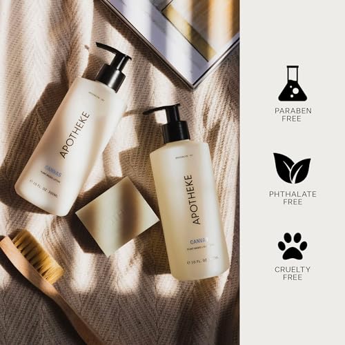 APOTHEKE Liquid Hand Soap, Canvas (10 Fl Oz) - Hydrating Hand Wash with Natural Coconut & Aloe Vera - Image 6