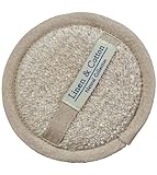 Linen & Cotton, Spugna Naturale Da Bagno, Doccia Naturale ARIA - 60% Lino, 40% Cotone (15cm) Naturale