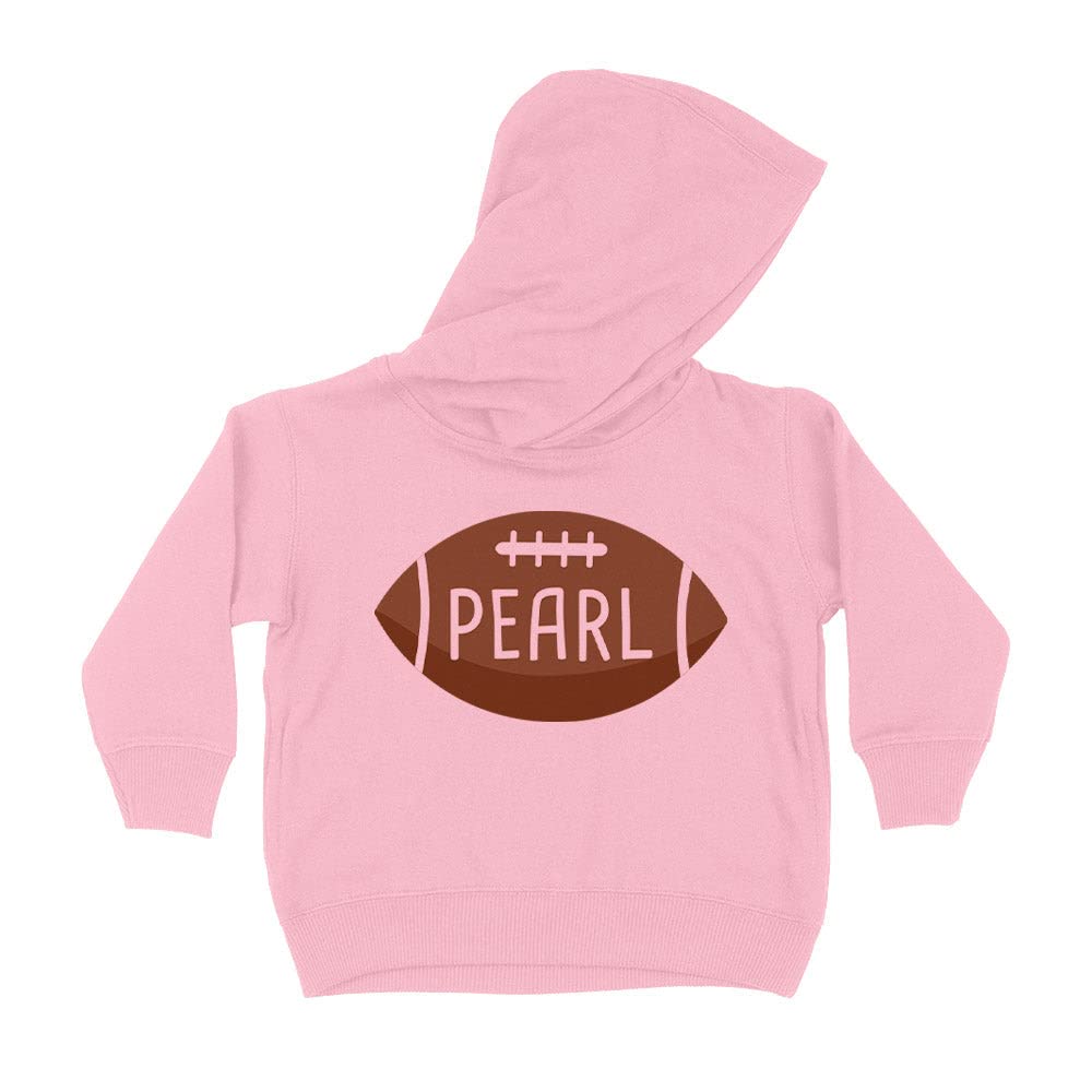 Football Pearl Kids Hoodie Sweatshirt Toddler 2T Light Pink
