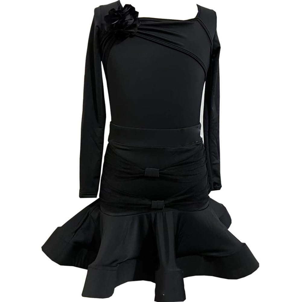 Robe de danse latine fille moderne pour danser le cha-cha sans gêne