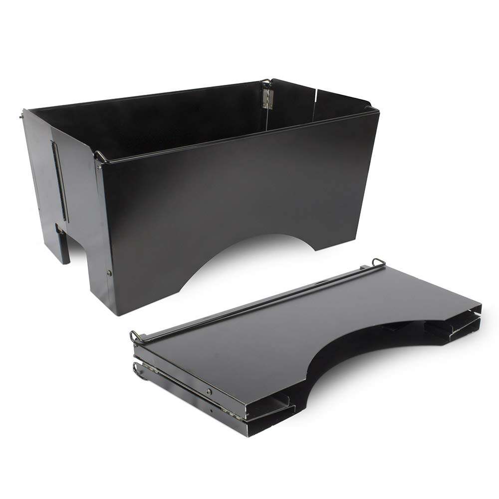 Sterno Chalkboard Chafer Foldaway Chafing Dish Frame - Folding Chafer Frame for Food Warming for Outdoor Catering - Water & Food Pans - Matte Black