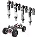 Hensych 4 pièces RC Amortisseur Haute résistance Amortisseurs à Ressort, Amortisseur, Double Baril Amortisseur à Pression négative pour 1/10 RC Car Truck Axial / SCX10 / D90 / TRX-4 RC Crawler Car