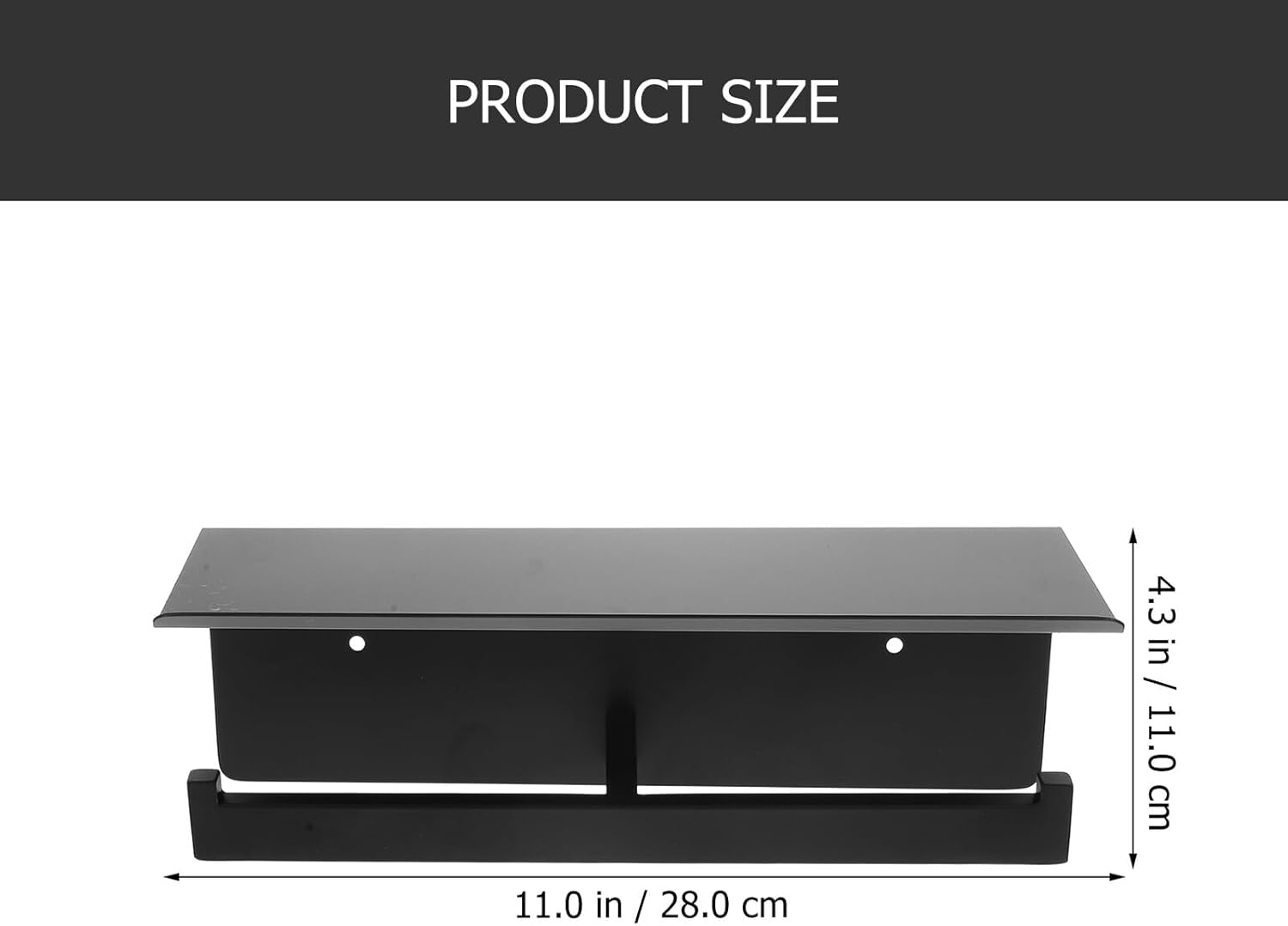 Stainless Steel Wall Mounted Toilet Paper Holder, Punch-Free Double Roll Paper Towel Holder with Phone Shelf for Bathroom, Rust-Resistant Black Toilet Tissue Rack