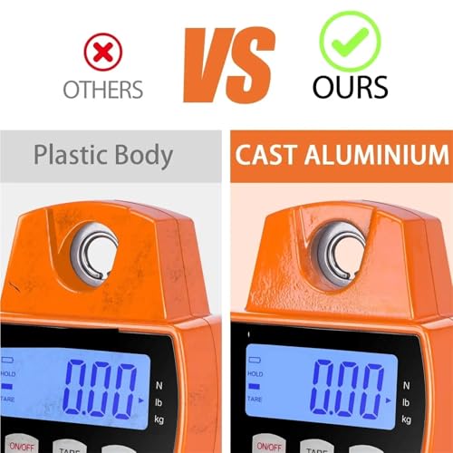 300kg Digital C Scale - High Precision Weighing for Fishing, Livestock, and Large Items - Waterproof, Portable, and Easy to Use - Ideal for Home and Outdoors